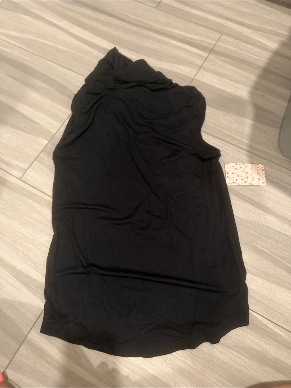 Free people Black Sleeveless Tunic Top
